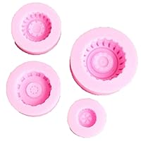 4pcs Silicone Tires Wheel Fondant Cake Molds Chocolate Cookies Mould Home Kitchen Baking Bakeware Cake Decorating Tools