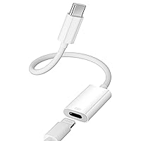[Apple MFi Certified] USB-C to Lightning Adapter, 27W Fast Charging Converter Cord Audio/OTG Sync Connector for iPhone 15, 15 Plus, 15 Pro, 15 Pro Max, iPad Pro, iPad 10, iPad Air, iPad mini 6 Airpods