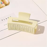 Fashion Square Matte Hair Claw Clips Large Non-slip Hair Clamps For Women Girls Hair Styling Accessories 1Pcs (Color : B)