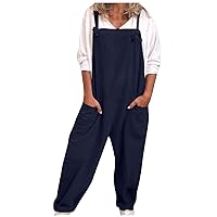 Jumpsuits For Women Dressy Overalls Plus Size Overalls Casual Loose Dungarees Romper Baggy Playsuit Jumpsuit
