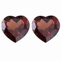 2.05-2.50 Cts of 7x7 mm AAA Heart Mozambique Garnet (2 pcs) Loose Gemstones