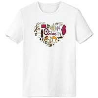 Qatar Love Heart Landscap National Flag T-Shirt Workwear Pocket Short Sleeve Sport Clothing