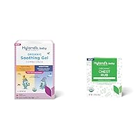 Hyland's Organic Baby Soothing Gel & Chest Rub Combo Pack, Ages 2 Months & Up, 1.06oz Gel & 1.76oz Chest Rub