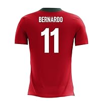2022-2023 Portugal Airo Concept Home Football Soccer T-Shirt Jersey (Bernardo Silva 11) - Kids