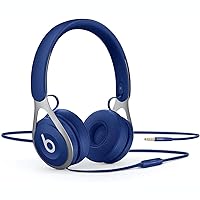 Beats EP Wired On-Ear Headphones - Battery Free for Unlimited Listening, Built in Mic and Controls - Blue