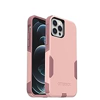 OtterBox iPhone 12 & iPhone 12 Pro Commuter Series Case - BALLET WAY (PINK SALT/BLUSH), slim & tough, pocket-friendly, with port protection