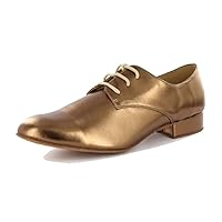 Men's Classic Lace-up Closed Toe Soft Outsole Social Dacne Practice Jazz Rumba Ballroom Latin Modern Dance Shoes