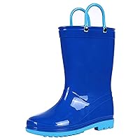 Colorxy Kids Rain Boots for Boys Girls Waterproof Toddler Rain Boots with Easy-On Handles