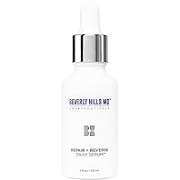 Repair + Reverse Daily Serum- Reduce Wrinkles+Glycation, Lift Face, Firm Skin w/Jojoba and Algae- Anti-Aging Gel for Hydrating Skin & Correcting Smile/Frown Lines, Sagging/Sallowness