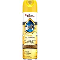 Pledge Polish and Shine Multiple-Purpose Cleaner, Lemon, 14.2 oz, 6/Carton (301168)