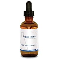 Biotics Research Liquid Iodine– Liquid Formula, Iodine 75mcg/Drop, Thyroid Health, Energy Levels, Metabolic Health, Key Trace Mineral 2 Fl Oz