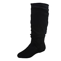 TZ Lily-01 Women's Pull Up Closed Round Toe Flat Heel Slouchy Mid-Calf Casual Boots