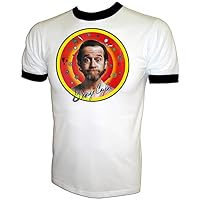 Vintage LIC 1979 Comic George Carlin Concert Print on New Unused T-Shirt