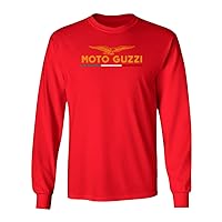 Moto Guzzi Eagle Logo Adhesive Emblem Italian Bike Long Sleeve T-Shirt