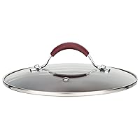 NutriChef Dutch Oven Pot Lid - See-Through Tempered Glass Lids (Works with Model: NCCW11PUR)