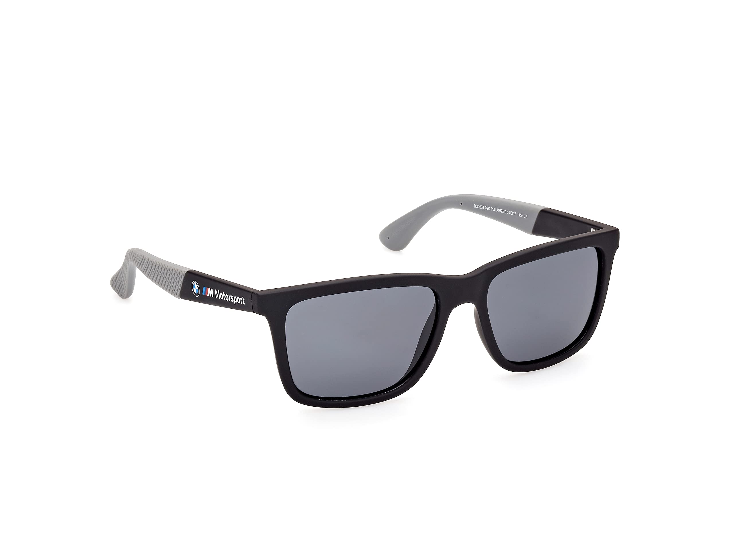 BMW Mens Injected Glasses Sunglasses, Matte Black, 54 US
