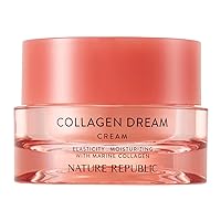 Moisturizing Collagen Dream 70 Face Cream - Nature Republic Every Day Skin Care Elasticity Texture Wrinkle Improvement Soft Moist Marine Ingredients 50ml/1.69fl.oz