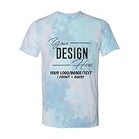 INK STITCH 650DR Unisex Custom Design Your Own Printing Front and Back Tie dye Shirts - Multicolors