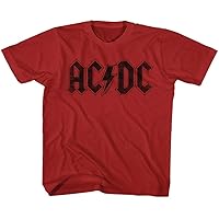 ACDC Heavy Metal Rock Band Black on Red Logo Toddler T-Shirt Tee
