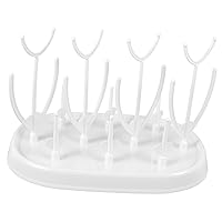 ERINGOGO 1pc Baby Bottle Drying Rack Coffee Cup Holder Baby Bottle Holder Rack Grass Drying Rack Grass Bottle Dryer Milk Bottle Dryer Bottle Rack Simple White Abs Drainer Child