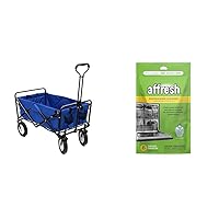 Mac Sports Heavy Duty Steel Frame Collapsible Folding 150 Pound & Affresh Dishwasher Cleaner, 6 Tablets | Formulated to Clean Inside All Machine Models