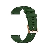 20mm Watch Band for Samsung Galaxy Watch 4 Classic 46 42mm Smartwatch Silicone Sport Bracelet Active 2/3 41 Watch4 44 40mm Strap (Color : Green Blue, Size : Active2 40 44)