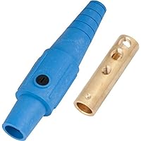 Marinco CLS40FB-D CLS Cam Type, Series 16 Inline, Single Pin Connector, 400 Amp, 600 Volt, 2/0-4/0 AWG, Female - Blue (D)