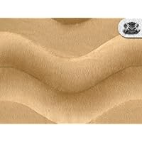 Velboa Wave Camel Faux/Fake Fur Fabric by The Yard