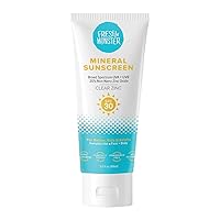 Daily Kids Sunscreen, SPF 30 UVA/UVB, Clear Non-Nano Zinc Oxide Mineral Sunscreen, Face & Body Sunscreen, Reef Safe, Hypoallergenic Sunscreen for Kids