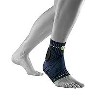 Bauerfeind Sports Ankle Support - Breathable Compression (Black, Large/Right)