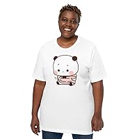 Bubu and Dudu Couple T-Shirt Set - Express Your Love with Adorable Pandas - Romantic Gift for Couples Gym Lovers