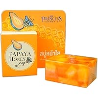 Papaya Honey Herbal Facial soap Natural extract reduce dark spots,rash and Acne 60 g.