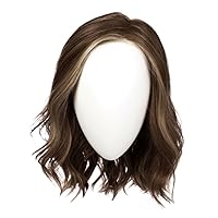 Raquel Welch Simmer Elite Layered Shoulder Length Wig With Lightweight Hand-Tied Base, Petite Cap - RL4/10SS SS Iced Java