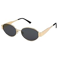 Retro Oval Sunglasses for Women Men Trendy Sun Glasses Classic Shades UV400 Protection SJ1217
