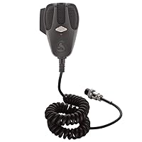 Cobra HG M75 Premium Power Replacement CB Microphone (Black)–4-Pin Connector,9 Foot HighFlex™ Cord,Heavy Duty ABS Shell,Wire Mesh Grille,Push To Talk,2 Transistor Amp (9V Battery,Not Incl),Auxiliary