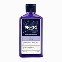PHYTO PARIS PURPLE No Yellow Shampoo, Sulfate Free for Gray Hair, White Hair and Bleached Blonde Hair, 8.45 fl.oz.