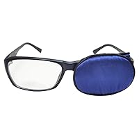 Adult Silk Glasses Eye Mask Amblyopia Strabismus Lazy Eye Patches (Blue)