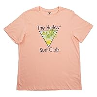 Hurley Mens Structure Premium Short-Sleeve T-Shirt, Peach, M