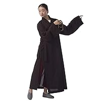 Buddhist Monk Robe HaiQing Meditation Gown Brown
