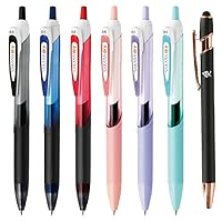Sarasa Zebra Dry Gel Ink Ballpoint Pen 0.4mm Assorted 5 Axis Colors Pens With Black Ink & Red Pen With Red Ink With Original Stylus Ballpoint Touch Pen