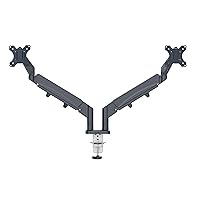 Leitz Ergo 65370089 Space Saving Dual Monitor Arm for Computer and Laptop, Grey