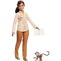 Barbie Wildlife Conservationist Doll, Brunette, Inspired by National Geographic for Kids 3 Years to 7 Years Old