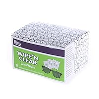 WIPE'N Lens Wipes, Clear, 75 Count, Packaging may vary
