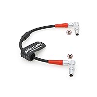 Alvin's Cables LBUS Cable for ARRI cforce RF Motor| Master Grips Rotatable Right Angle 4 Pin to 4 Pin Male 30cm|12inches