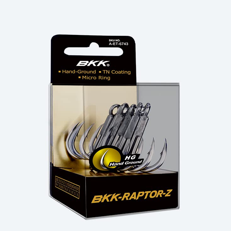 BKK Hooks A-ET-6749 Raptor-Z Size 1/0# 6 Pack
