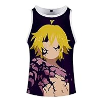 The Seven Deadly Sins Anime Vest Tank Top Men Women 3D Printed Pullover Tee Shirts Sleeveless T-Shirt