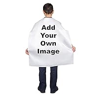Costume Agent Personalized Add Your Own Image Custom Kids Sublimation Capes - 1, 5, 10 Pack Party Capes