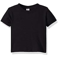 Jersey Short Sleeve T-Shirt (3001B) Black, 12-18MOS