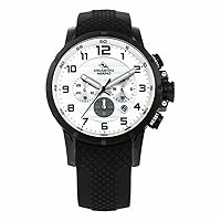 Men's Quartz Analogue Watch with Silicone Strap