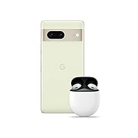 Google Pixel 7 – Unlocked Android 5G Smartphone with wide-angle lens and 24-hour battery – 256GB – Lemongrass + Pixel Buds Pro Wireless Earbuds, Bluetooth Headphones – Fog
